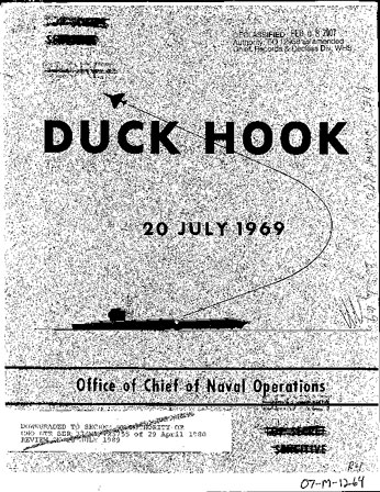 The cover page to the Navy's Duck Hook plan for mining Haiphong Harbor, developed in July 1969 at the request of President Nixon and national security adviser Kissinger.
